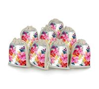 Bunches Pocket, Hawaiian Flower Print Printed Flower Bag,thickened Bunches Pocket,portable Bunches Pocket,small Bunches Pocket 8-pack