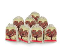 Bunches Pocket, Heart Tree Printed Flower Bag,thickened Bunches Pocket,portable Bunches Pocket,small Bunches Pocket 8-pack