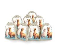 Bunches Pocket, Llama Alpaca Printed Flower Bag,thickened Bunches Pocket,portable Bunches Pocket,small Bunches Pocket 8-pack