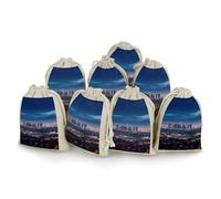 Bunches Pocket, Los Angeles Skyline Printed Flower Bag,thickened Bunches Pocket,portable Bunches Pocket,small Bunches Pocket 8-pack