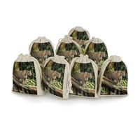 Bunches Pocket, Tiger Printed Flower Bag,thickened Bunches Pocket,portable Bunches Pocket,small Bunches Pocket 8-pack