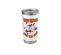 Bunco Player's Dice Query Humorous Graphic Stainless Steel Insulated Tumbler