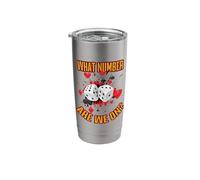 Bunco Player's Dice Query Humorous Graphic Stainless Steel Insulated Tumbler