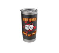 Bunco Player's Dice Query Humorous Graphic Stainless Steel Insulated Tumbler