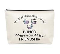 Bunco Players Gifts Makeup Bag Casino Lover Gifts for Women Dice Game Gift Bunco Gift for Women Birthday Friendship Present for Woman Players Best Friends Gambling Lover Dice Lovers Cosmetic Bag