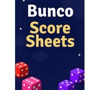 Bunco score sheets: Easy Scorekeeping Book for Bunco Game Nights, Parties, Clubs and Dice Game Lovers