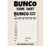 Bunco Score Sheets: Fun and Simple Score Tracking for Bunco Game Nights with Printable PDF Access