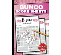 Bunco Score Sheets: Fun Dice Party Log | Large Print Game Record Book for Tracking Wins, Losses & Rounds