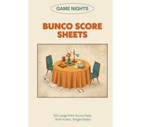 Bunco Score Sheets: Large Print Score Cards for Bunco Groups and Game Night Clubs, 6x9 Single-Sided, Easy Score Keeping Pad