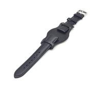 Bund Embroidered Genuine Leather Strap Compatible with Khaki Field Watches CH2592 CH2564 CH2565 CH2891CH3051 Black Brown 18mm 20mm 22mm Vintage Classic Winchester