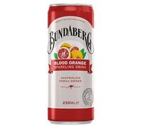 Bundaberg Blood Orange Flavoured Soft Drink Multipack 24 x 250ml Cans