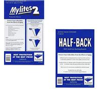 Bundle - 2 Items: 50 Mylites2 Standard Size Mylar Archival Sleeves, 50 Half Back Standard Size 24 Pt. Comic Backing Boards 725M2/700HB E. Gerber