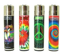 Bundle - 4 Items - Clipper Lighter Tie Dye Trip Collection by Clipper