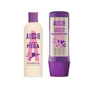 Bundle Aussie Duo - Mighty MEGA Shampoo 250ml + 3 Minute Miracle Reconstructor 225ml