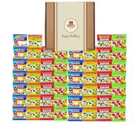 Bundle Bear Mini Bags Sweets Hamper - Includes 52 Haribo Mini Sweets | Haribo Multipack - Sweet Hamper for Kids | Fruit & Chewy (Happy Birthday)