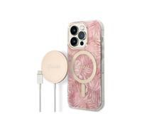 Bundle Case for iPhone 14 Pro Jungle pattern and 15W Wireless power supply