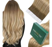 Bundle Easyouth Balayage Blonde Tape Hair Extensions #6/27/60 Ombre Tape in Human Hair Extensions 24 and 12 Inch Total 80g 40pcs Tape in Hair Extensions Human Hair Offer Natural Look