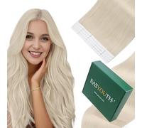 Bundle Easyouth Blonde Tape Hair Extensions #1000 Tape in Human Hair Extensions 12 and 24 Inch Total 80g 40pcs Tape in Hair Extensions Human Hair Offer Natural Look