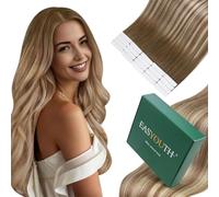 Bundle Easyouth Brown Balayage Tape Hair Extensions #3/8/22 Tape in Human Hair Extensions 22 and 24 Inch Total 100g 40pcs Tape in Hair Extensions Human Hair Offer Natural Look