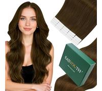 Bundle Easyouth Brown Tape Hair Extensions #4 Tape in Human Hair Extensions 20 and 22 Inch Total 100g 40pcs Tape in Hair Extensions Human Hair Offer Natural Look