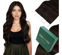 Bundle Easyouth Tape Hair Extensions Ombre Brown #2/8/2 and Brown #2 Tape in Human Hair Extensions Two packs of 20 Inch Total 100g 40pcs Tape in Hair Extensions Human Hair Offer Natural Look