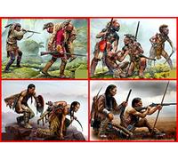 Bundle LOT of Indian Wars Series XVIII Century 4 Plastic Kits 1/35 Master Box