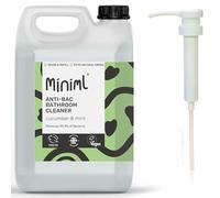 Bundle - Miniml Anti-Bac Bathroom Cleaner 5L Refill & 5L Pump - Cucumber & Mint Scent - Removes 99.9% of Bacteria, Cruelty-Free, Vegan, Natural & Plant-Based