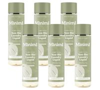 Bundle - Miniml Laundry Liquid Washing Detergent 1L - Natural Non Bio Coconut, 100% Vegan & Cruelty Free (33 Washes) - Pack of 6