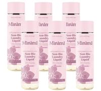 Bundle - Miniml Laundry Liquid Washing Detergent 1L - Natural Non Bio Pink Dragonfruit & Orchid, 100% Vegan & Cruelty Free (33 Washes) - Pack of 6