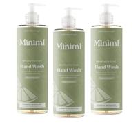 Bundle - Miniml Natural Hand Wash - Refreshing Lime and Basil - 400ml - Vegan and Vruelty Free - Pack of 3