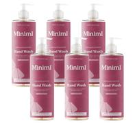 Bundle - Miniml Natural Hand Wash - Uplifting Pink Grapefruit - 400ml - Vegan and Vruelty Free - Pack of 6