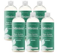 Bundle - Miniml Toilet Cleaner - Refreshing Mint 750ml, Removes Limescale & Grime, Natural Ingredients, Vegan & Cruelty-Free - 6x 750ml bottles