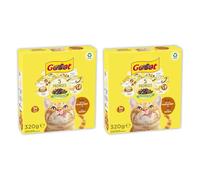 Bundle of 2 | Adult Cat Dry Food | Chicken & Turkey with Vegetables | 320g Each Pack | Nutritious & Balanced Meal | No Artificial Colours | For Cats 1+ Years