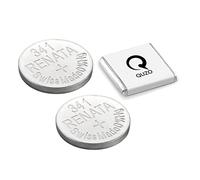 Bundle of 2 x Renata 341 Watch Battery 1.55v SR714SW + Quzo Belgian Chocolate - Official Renata Watch Batteries
