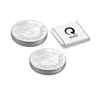 Bundle of 2 x Renata 390 Watch Battery 1.55v SR1130S + Quzo Belgian Chocolate - Official Renata Watch Batteries
