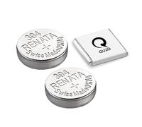 Bundle of 2 x Renata 394 Watch Battery 1.55v SR936SW + Quzo Belgian Chocolate - Official Renata Watch Batteries