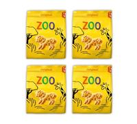 Bundle of 4 - Zoo Animal Biscuits - Fun Shaped Snacks for Kids, Perfect for Lunchboxes or On-the-Go (100g Per Pack)