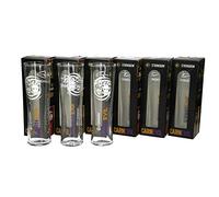BUNDLE OF 6X Strongbow Embossed Carnevil Halloween themed Strongbow glasses