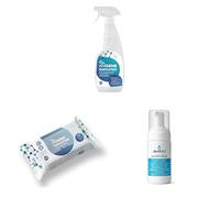 Bundle of ANIGENE Professional Disinfectant Spray (750ml) + ANIGENE Professional Surface Disinfectant Wipes (96 Antibacterial Wipes) + Byotrol INVIRTU Alcohol-free Hand Foam Sanitiser 100ml
