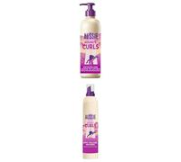 Bundle of Aussie Bouncy Curls Detangling Leave-In Lotion 235ml+ Aussie Bouncy Curls Epic Volume Mousse 200ml. Strong Hold and Definition, Heat Protection for Curly, Wavy Hair with 24H Frizz Protection