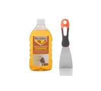 Bundle of Bartoline Wallpaper Stripper 500 ml - Fast-Acting Concentrated Solution for Easy Wallpaper Removal + Tetrion Filler Knife