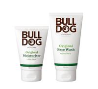 Bundle of Bulldog Skincare Original Men's Moisturiser, Non-Greasy Hydration, Fast Absorption Daily Moisturiser for Men 100ml + Original Face Wash for Men, Cleanses and Helps Remove Excess Oils, 150 ml