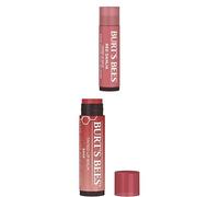 Bundle of Burt's Bees Tinted Lip Balm Red Dahlia + Burt's Bees Tinted Lip Balm Rose, Moisturising Lip Tint With Shea Butter, 100% Natural Origin, 2 x 4.25g