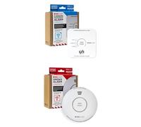 Bundle of Carbon Monoxide Alarm with Wireless Interlink - 10 Year Sealed Battery Alarm + Smoke Alarm with Wireless Interlink 10 Year Sealed Battery Alarm