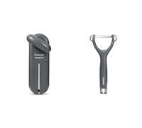 Bundle of Culinare MagiCan Tin Opener, Grey, Manual Can Opener, + Culinare Safety Peeler, Grey, Plastic/Stainless Steel, Y Shaped for Maximum Control and Comfort, Manual Potato/Vegetable/Fruit Peeler