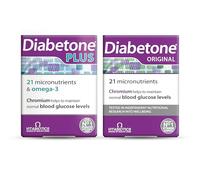 Bundle of Diabetone Original Formula Supports Glicemia Control and Diabetes Management Supplement with Diabetone Plus CINAFEN Complex: Cinnamon, Fenugr nd Chromium and 21 micronutrients