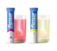 Bundle of Fast&Up Reload Electrolyte Tablets, Mixed Berry and Lemon & Lime Flavours, 40 Effervescent Tablets, Rapid Hydration & Energy, with Vitamin C & B12, Vegan