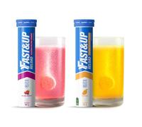 Bundle of Fast&Up Reload Electrolyte Tablets, Mixed Berry & Mango Flavours, 40 Effervescent Tablets, Rapid Hydration & Energy, with Vitamin C & B12, Vegan