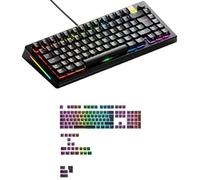 Bundle of GLORIOUS GMMK 3 PRO HE 75% Prebuilt Wired Black + Aura V3 Keycaps Black