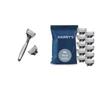 Bundle of Harry's Original Craft Edition Men's Razor, Includes Weighted Handle and 2 Razor Blade Refills + Harry's Razor Blades Refill, (10) with Precision Trimmer, 5 Anti-Friction Shaving Blades